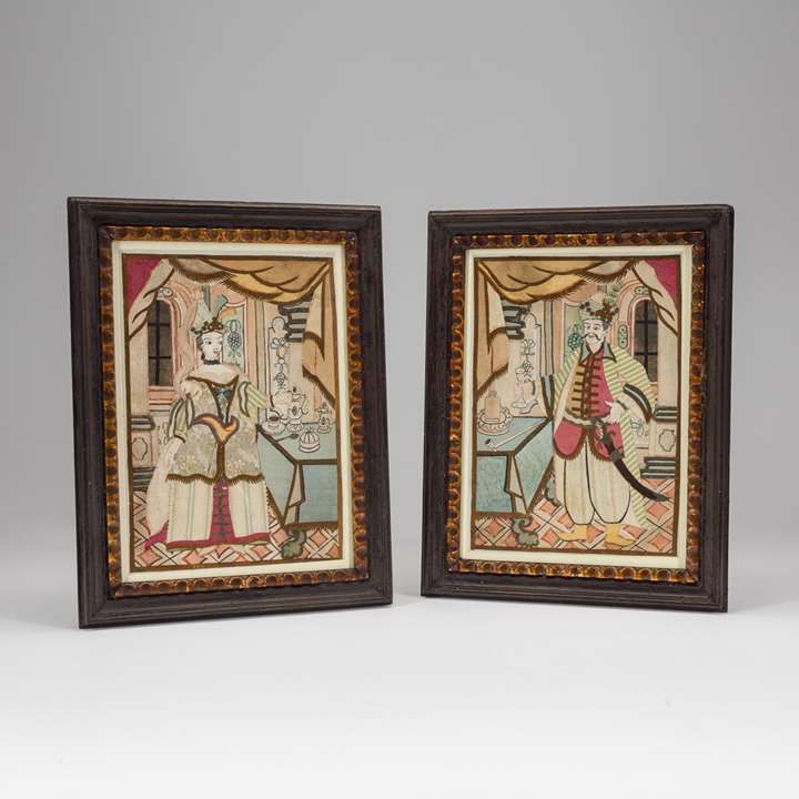 Pair of Collages of a Sultan and a Sultana